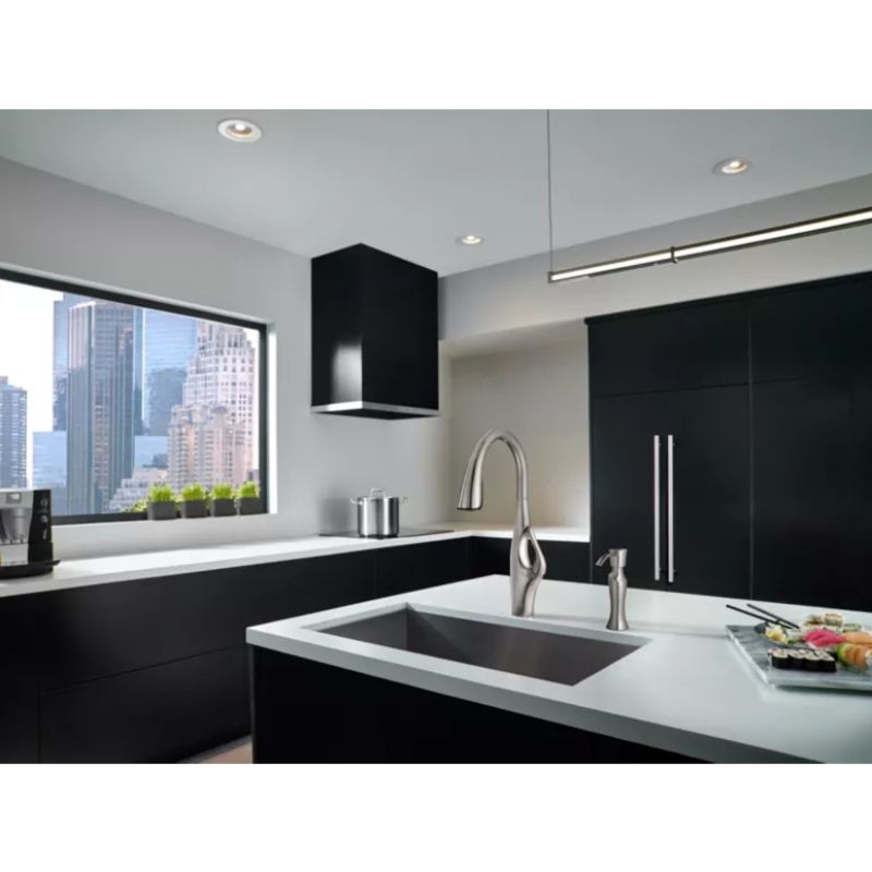 Kai Single-Handle Pull-Down Kitchen Faucet in Stainless Steel