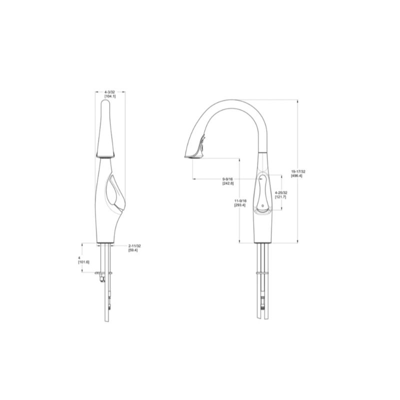 Kai Single-Handle Pull-Down Kitchen Faucet in Stainless Steel