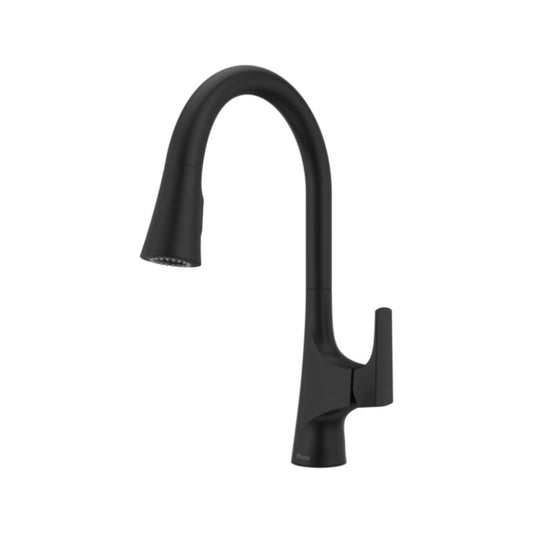 Norden Single-Handle Pull-Down Kitchen Faucet in Matte Black