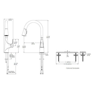 Norden Single-Handle Pull-Down Kitchen Faucet in Polished Chrome