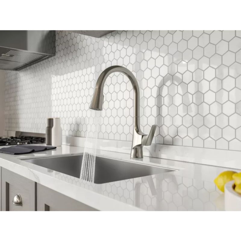 Norden Single-Handle Pull-Down Kitchen Faucet in Stainless Steel