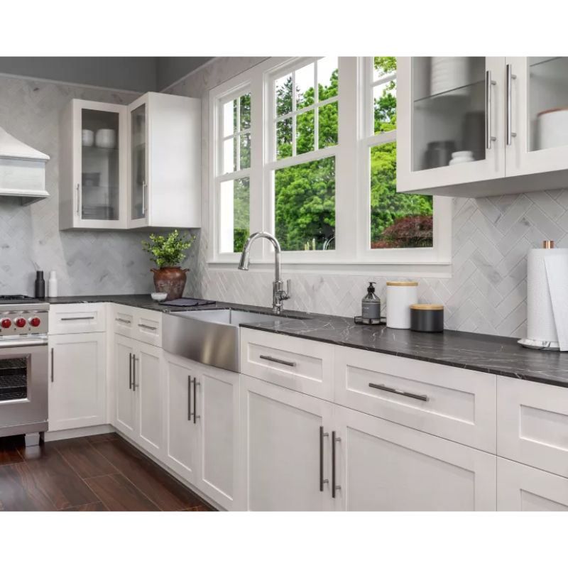 Port Haven Single-Handle Pull-Down Kitchen Faucet in Polished Chrome