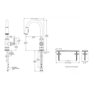 Port Haven Single-Handle Pull-Down Kitchen Faucet in Polished Chrome