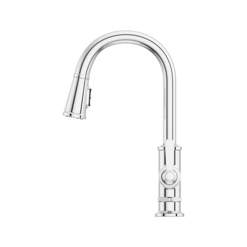Port Haven Single-Handle Pull-Down Kitchen Faucet in Polished Chrome