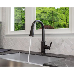 Port Haven Single-Handle Pull-Down Kitchen Faucet in Tuscan Bronze