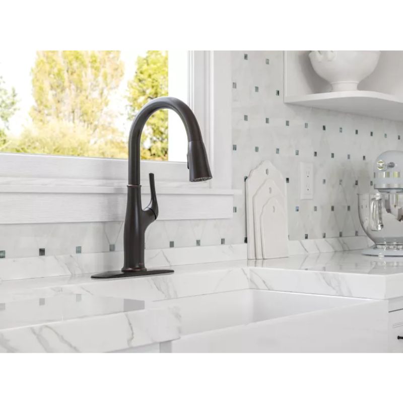 Highbury Pull-Down Kitchen Faucet in Tuscan Bronze