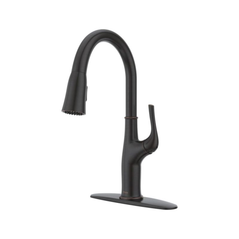 Highbury Pull-Down Kitchen Faucet in Tuscan Bronze