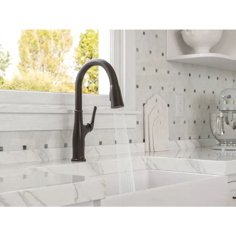 Highbury Pull-Down Kitchen Faucet in Tuscan Bronze