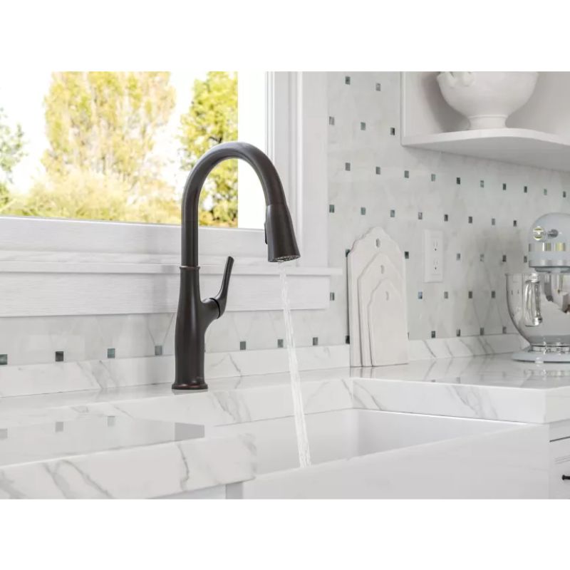 Highbury Pull-Down Kitchen Faucet in Tuscan Bronze