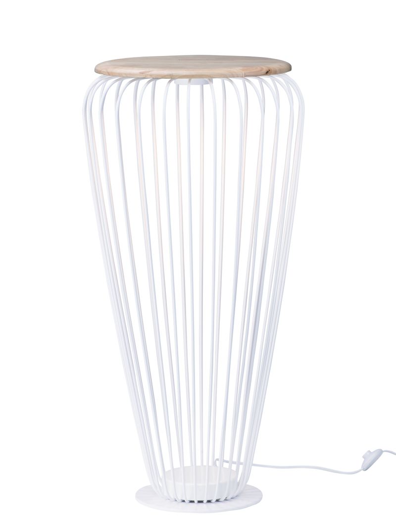 40' Tall Cage Decor Item in White / Navaho White