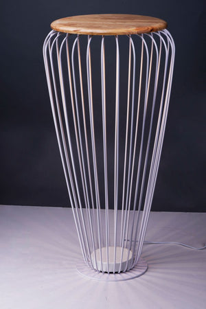 40' Tall Cage Decor Item in White / Navaho White