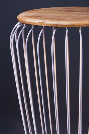 40' Tall Cage Decor Item in White / Navaho White