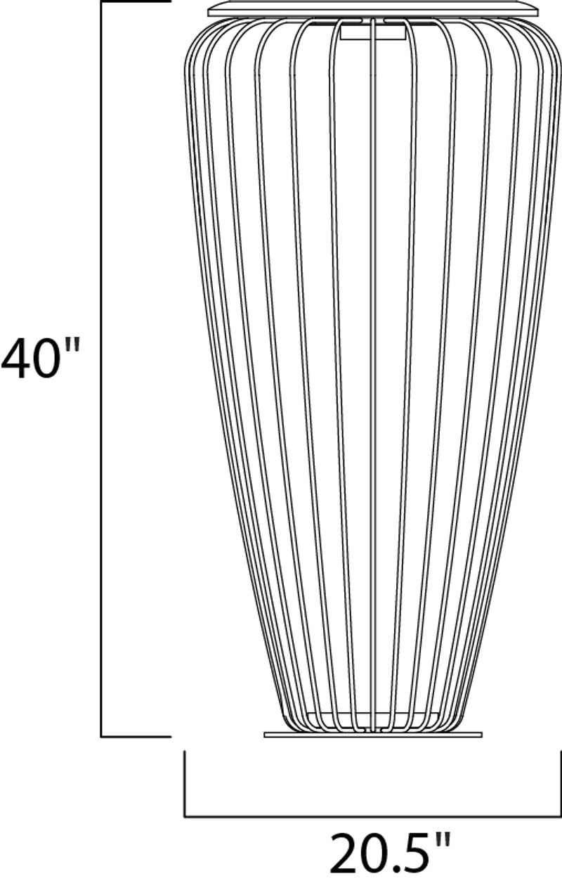 40' Tall Cage Decor Item in White / Navaho White