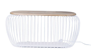 18.25' Tall Cage Decor Item in White / Navaho White