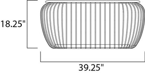 18.25' Tall Cage Decor Item in White / Navaho White