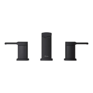Deckard Widespread Two-Handle Bathroom Faucets In Matte Black