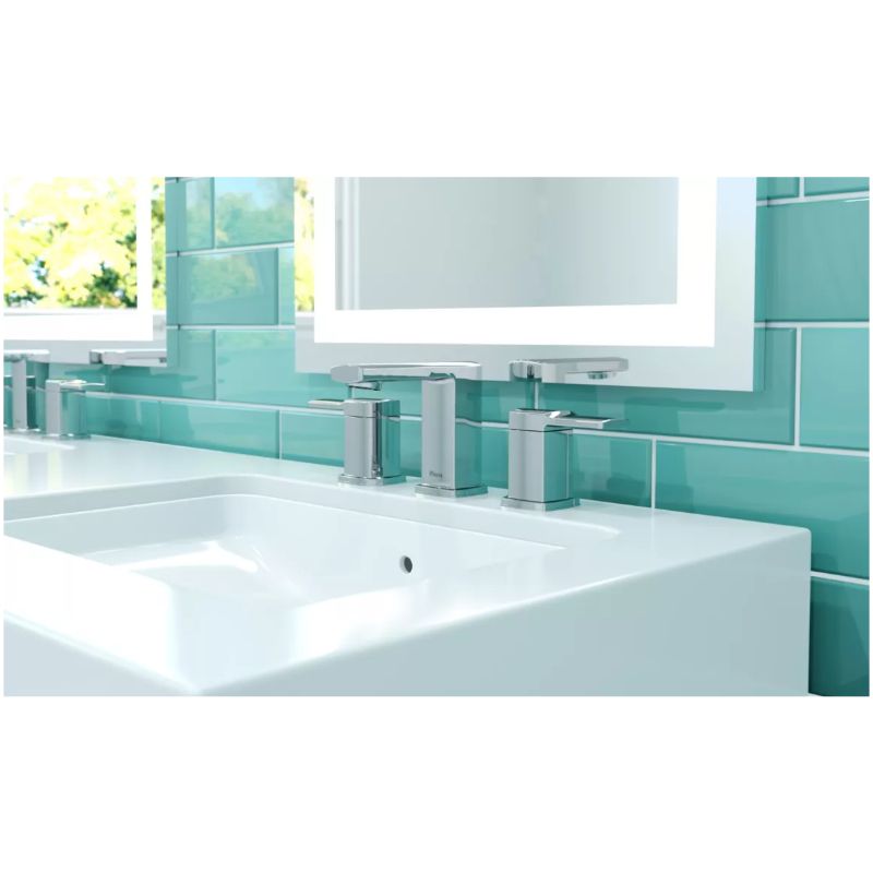 Deckard Widespread Two-Handle Bathroom Faucets In Polished Chrome