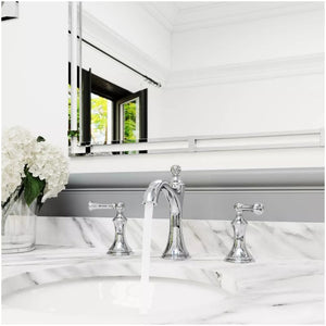 Tisbury Widespread Two-Handle Bathroom Faucets In Polished Chrome