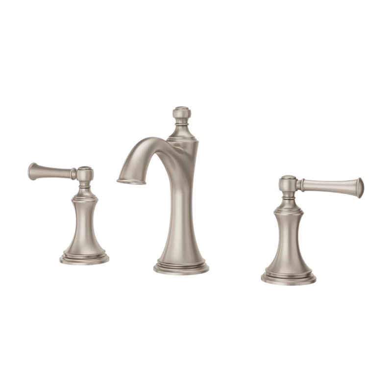Tisbury Widespread Two-Handle Bathroom Faucets In Brushed Nickel