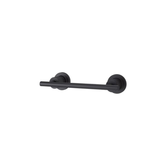 Contempra 9.19" Round-Bar Toilet Paper Holder in Matte Black