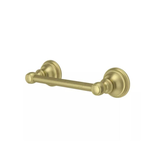 Tisbury 9.47" Round-Bar Toilet Paper Holder in Brushed Gold