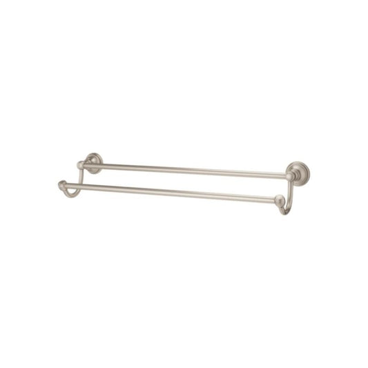 Tisbury 26.47" Round Double Towel Bar in Brushed Nickel