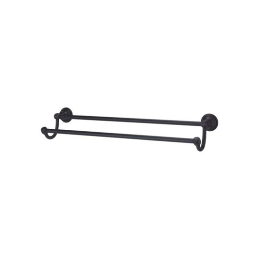 Tisbury 26.47" Round Double Towel Bar in Tuscan Bronze