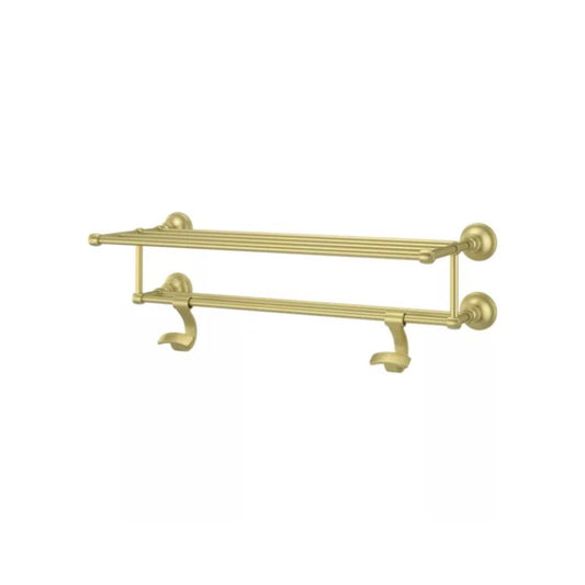 Tisbury 26.59" Round Towel Rack in Brushed Gold