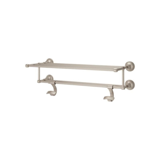 Tisbury 26.59" Round Towel Rack in Brushed Nickel