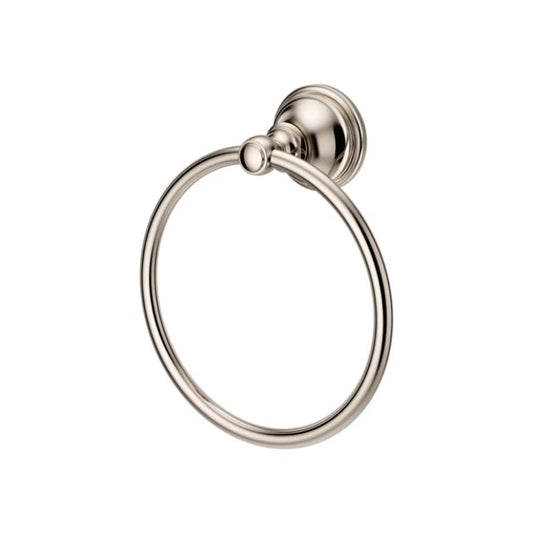 Tisbury 6.19" Round Towel Ring in Polished Nickel