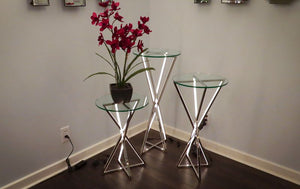 23.5' Tall York Decor Item in Polished Chrome