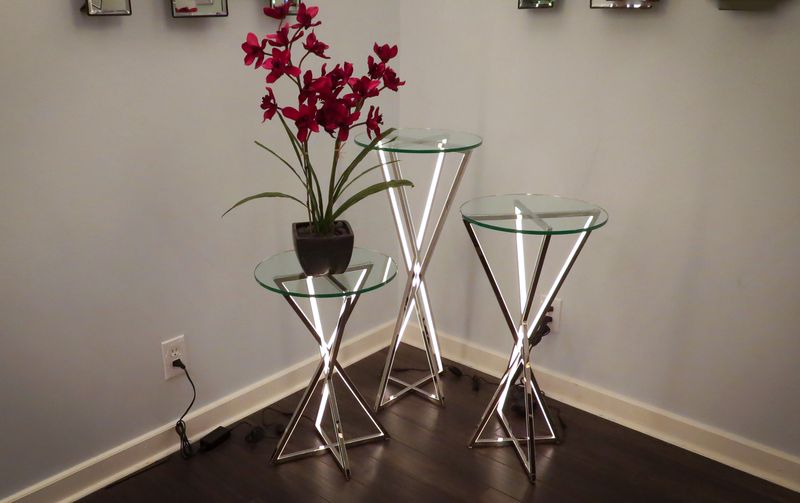 23.5' Tall York Decor Item in Polished Chrome