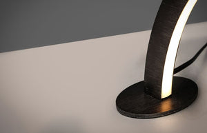 Arc 23' Table Lamp in Brushed Black