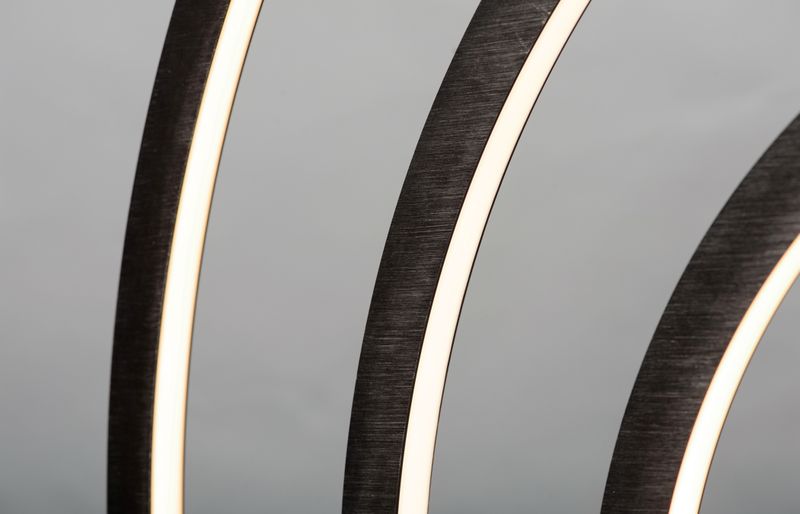 Arc 23' Table Lamp in Brushed Black