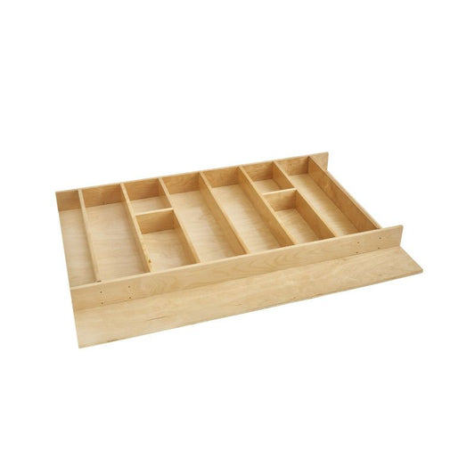4WUT Series Natural Maple Utensil Tray (33.13" x 22" x 2.88")