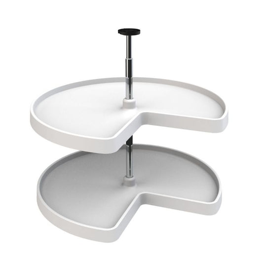 3472 Series White Kidney Lazy Susan (28" x 28" x 26")