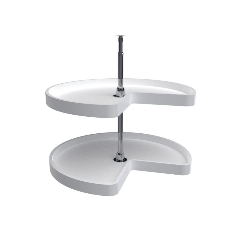 6472 Series White Kidney Lazy Susan (28' x 28' x 26')