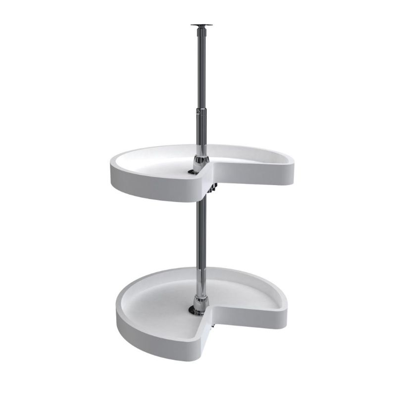 6472 Series White Kidney Lazy Susan (18' x 18' x 26')