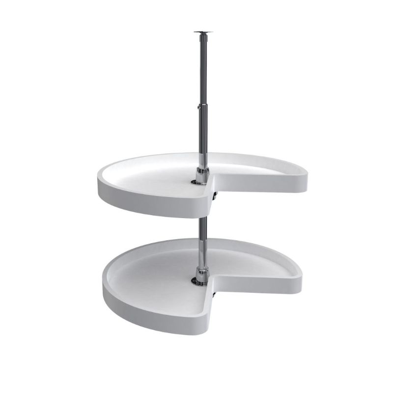 6472 Series White Kidney Lazy Susan (24' x 24' x 26')