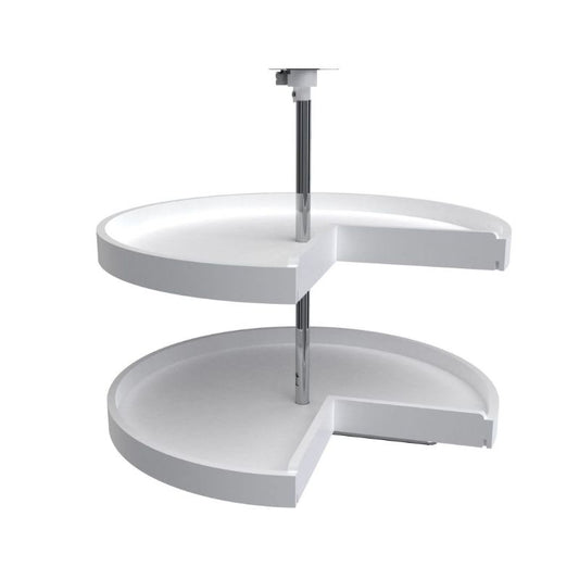 6942 Series White Kidney Lazy Susan (28" x 28" x 26")