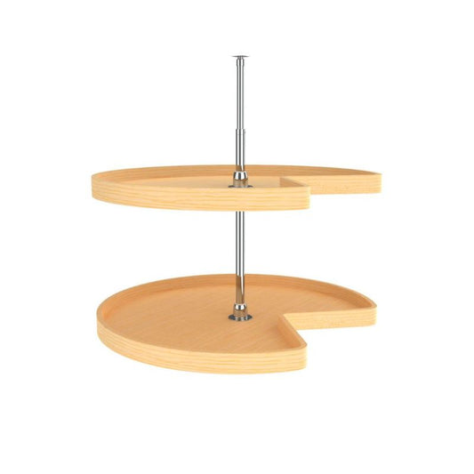 LD Series Natural Maple Kidney Lazy Susan (32" x 32" x 26")