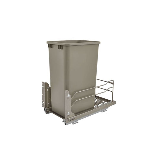 53WC Series Champagne Undermount Single Waste Container Pull-Out Organizer (10.88" x 22.25" x 23")