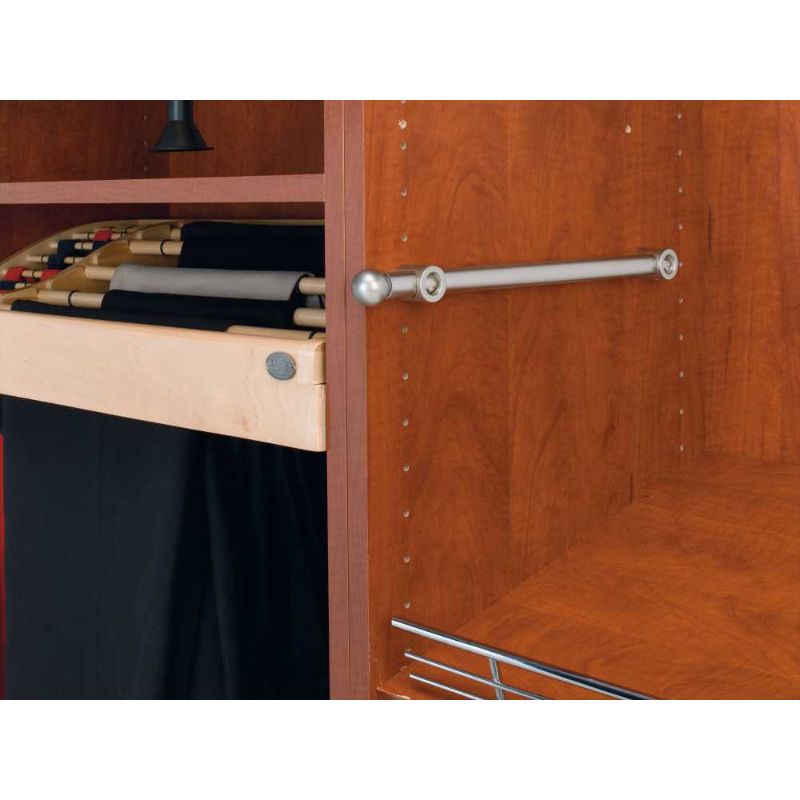 CVR Series Satin Nickel Valet Rod (1.13' x 13.81' x 1')