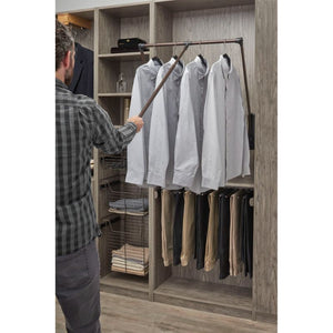 CPDR Series Chrome Pull-Down Closet Rod (26' x 4' x 34.75')