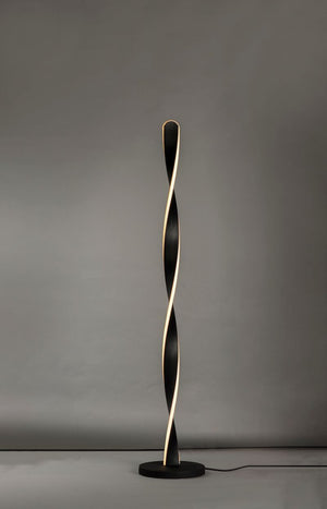 Pirouette 48' Floor Lamp in Black