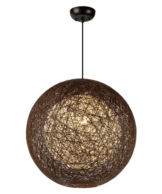 Bali 19" Single Light Pendant in Chocolate