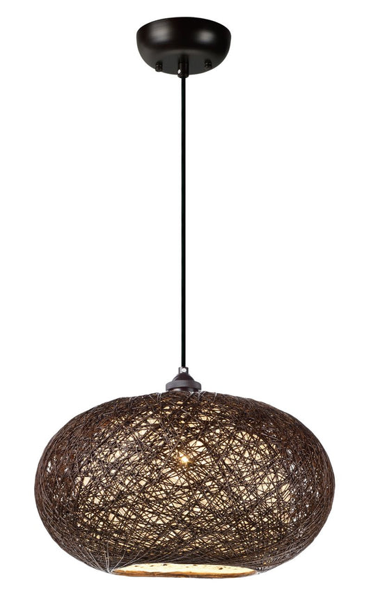Bali 10" Single Light Pendant in Chocolate