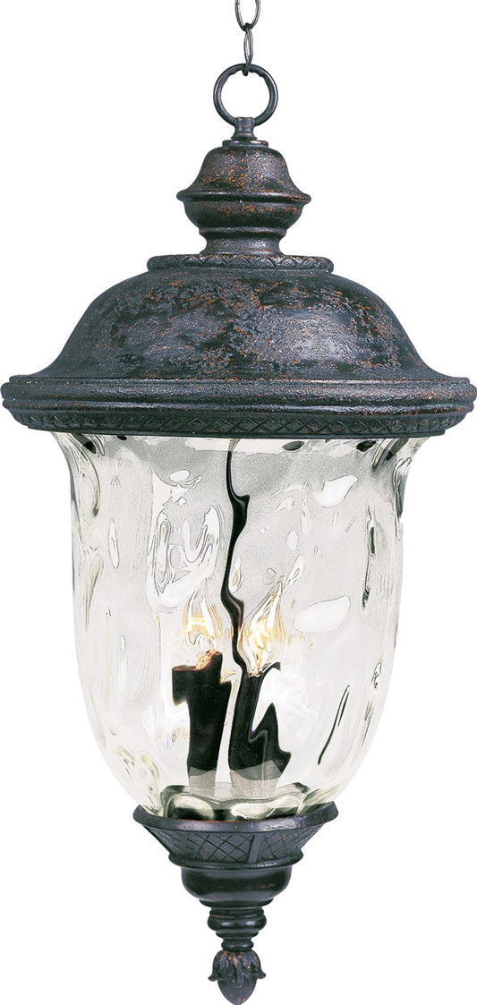 Carriage House VX 28" 3 Light Outdoor Hanging Lantern in Oriental Bronze