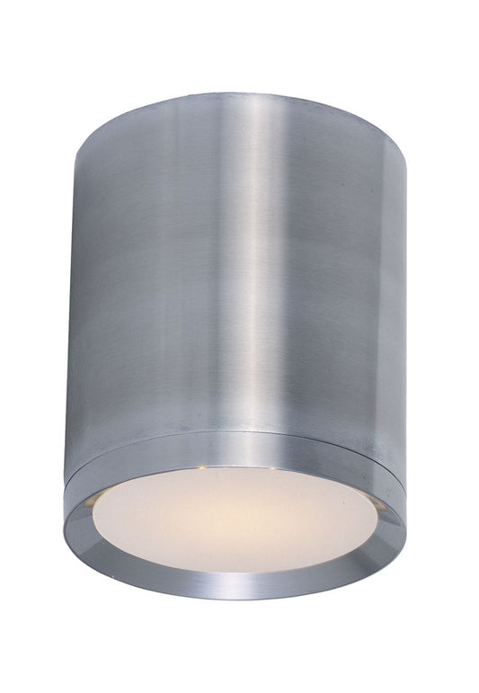 Lightray 5" Single Light Outdoor Flush Mount in Brushed Aluminum