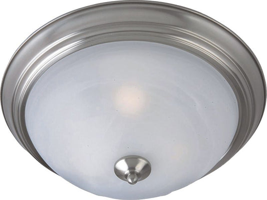 Outdoor Essentials - 194x 6" Single Light Outdoor Flush Mount in Satin Nickel